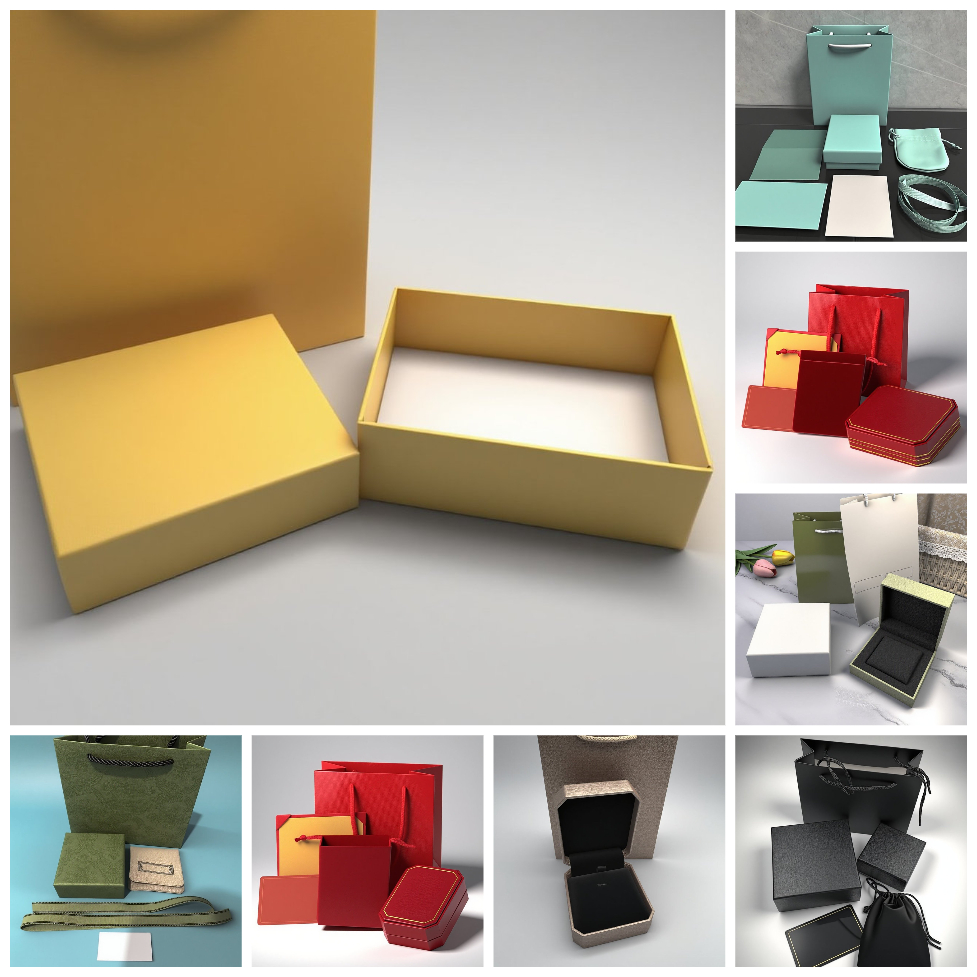 gift packing bracelet classic clover designer jewelry exquisite Charm Veet Fabric Bag earrings rings necklaces jewelery box