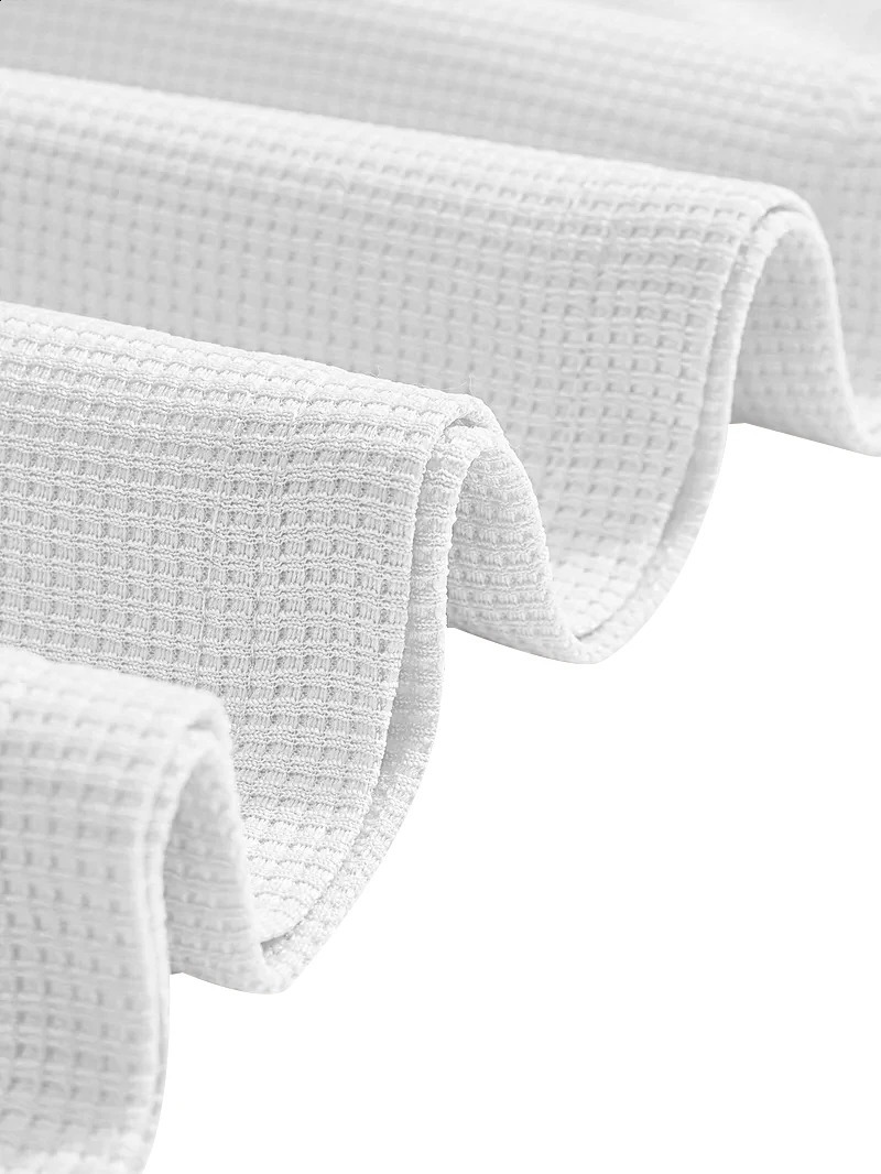 2025 Spring and Autumn Mens Waffle Set Long Sleeve Polo Shirt Fashion Casual Half Zipper Collar Solid Color 250703