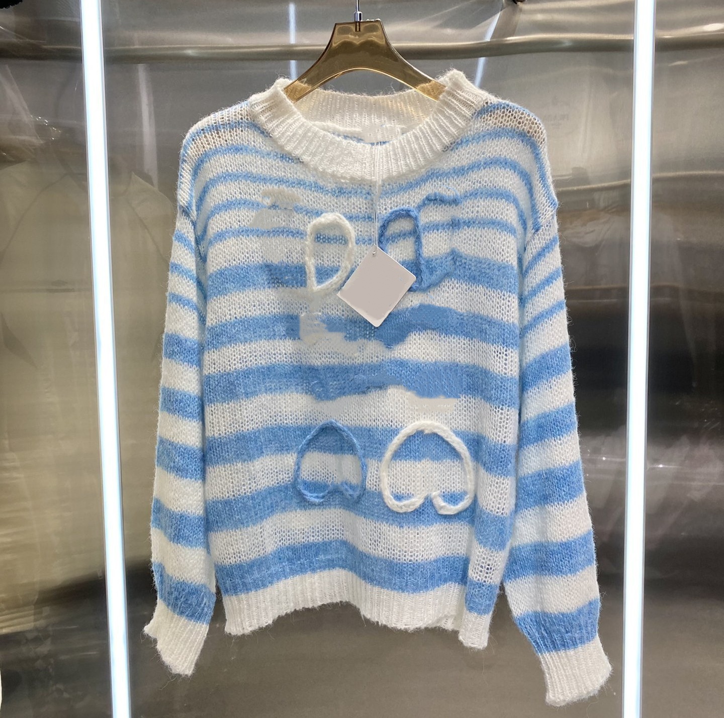 women Designer Knits Pullover Pure White Sleeveless Sweater Letter Knitted Hooked Flower Tank Top Lazy Loose Sweater Tees