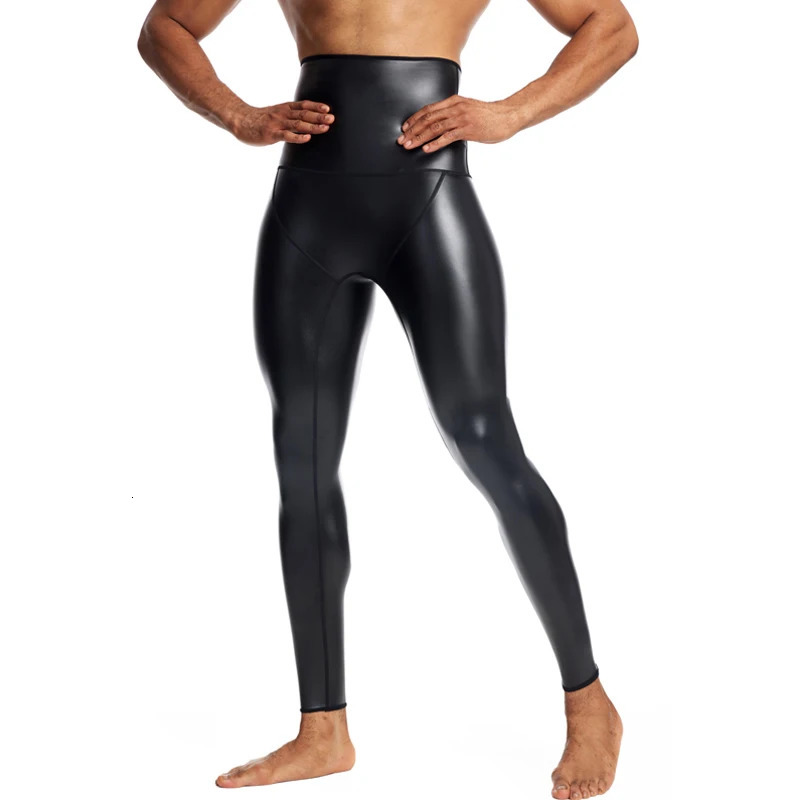 CHENYE Fitness Jogging Workout Pants Men Casual Paty Running Man Highwaisted Stretch Leather GYM Sport Trousers 250704