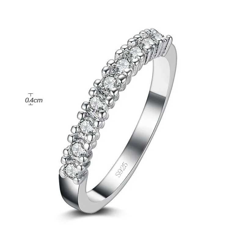 Lose Money Promotion New Arrival Super Shiny Zircon 925 Sterling Silver Finger Rings For Women Jewelry Wedding Gift XJ250707