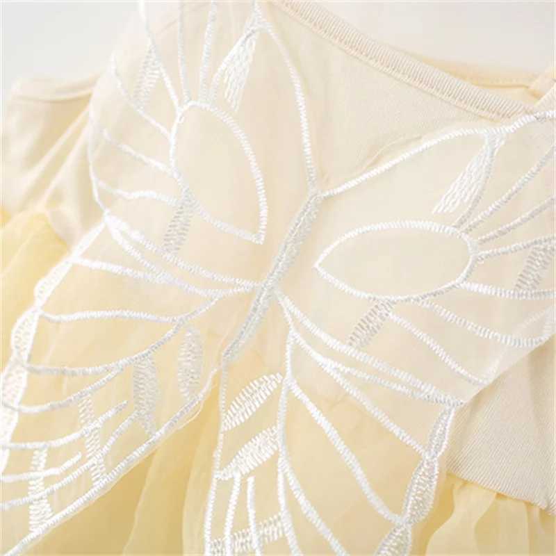 Adorable Summer Newborn Baptism Dress SLeeveless Baby Girl Kid Birthday Party Fairy Dresses Sweet Butterfly 0-3 Children Costume R250707