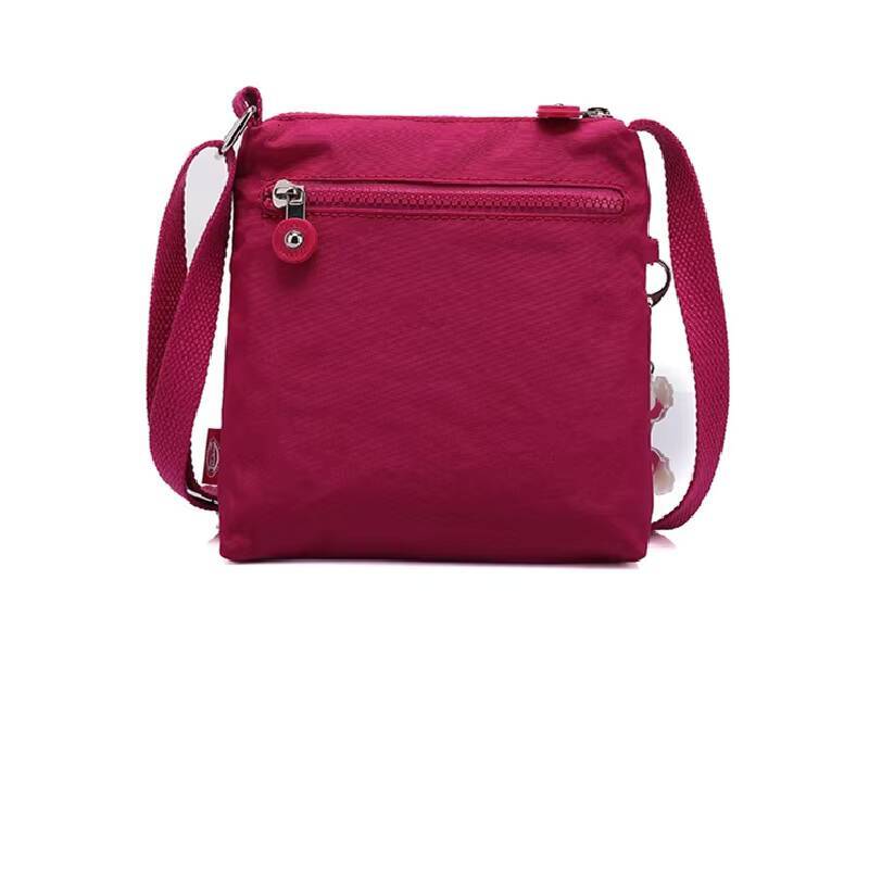 2024 Flower Summer Nylon Men Women Shoulder Messenger Bag Cross Body Phone Purse Lightweight Blue Grey Black Red Purple M0908 ddmynov