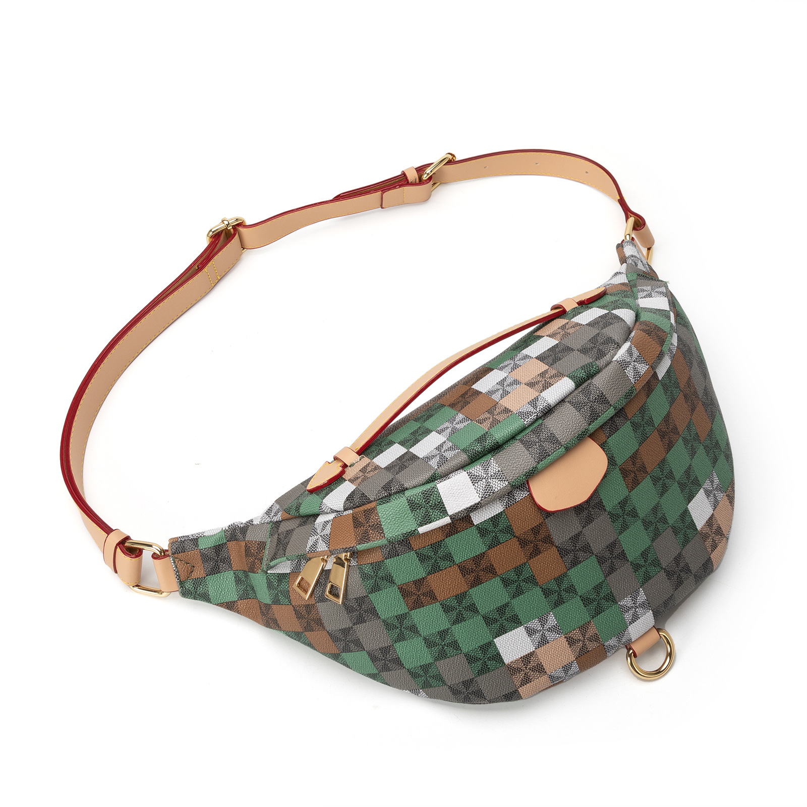 Lacel Urwebin 2025 New Street Trend Unisex Waist Casual Chest Crossbody Single Shoulder Dumpling Bag
