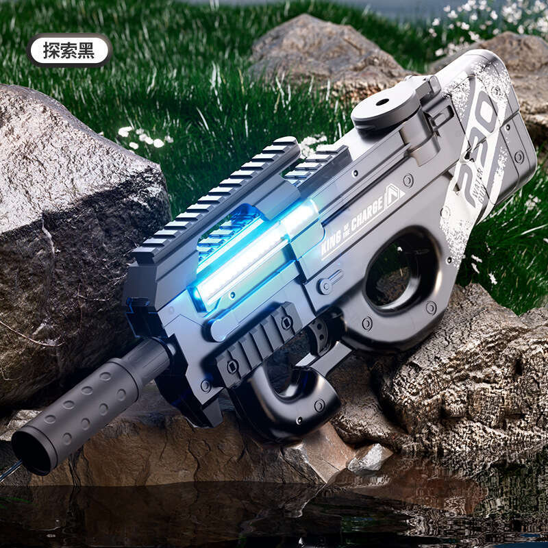 Automatic P90 Toy with Flashing Lights AUG Large Electric Repeating Water Spray Gun