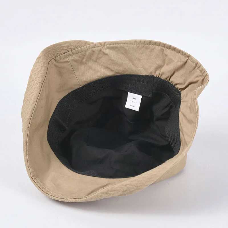 2022 Women Spring Bucket Hats Casual Cotton Summer Panama Hats Collapsible Sun Hats Y250707