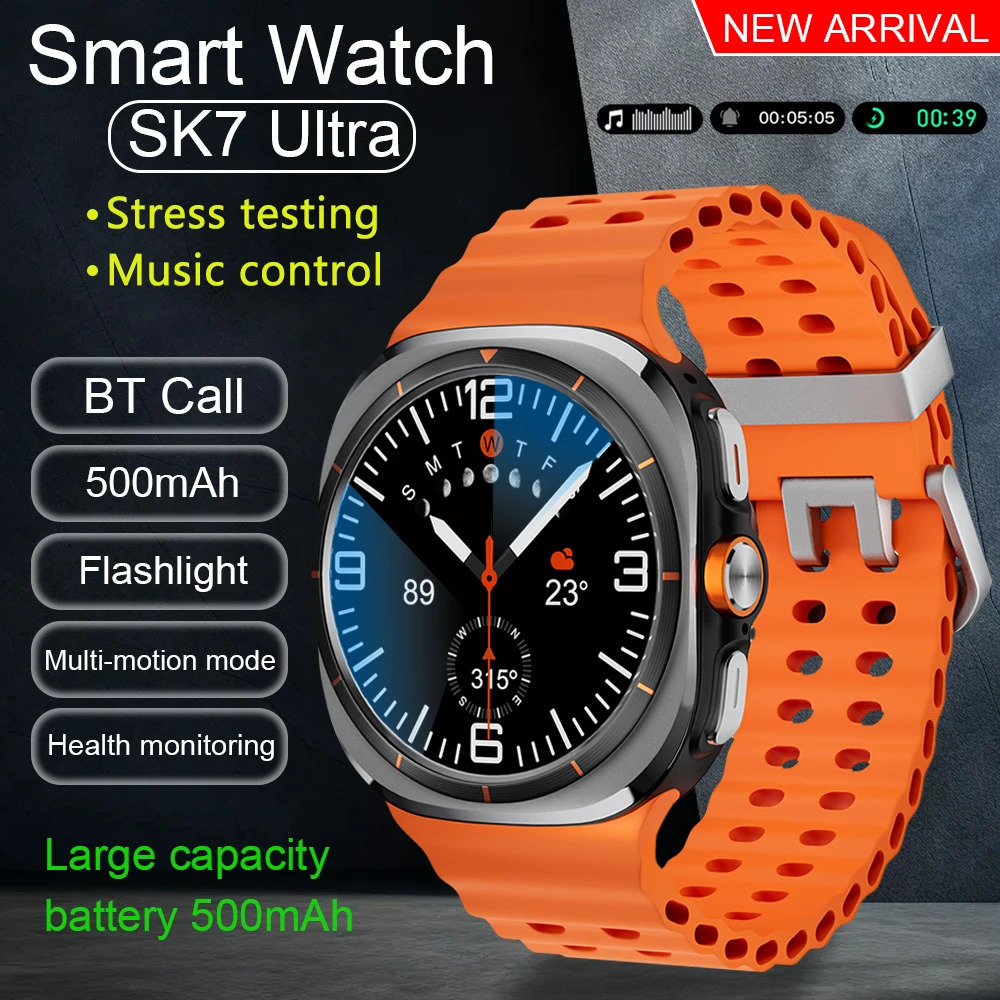 Korean Galaxy Watch Ultra 7 Smart 500mAh GPS Track IP68 AMOLED 53 BT Call Sports Smartwatch for iOS Android 250707