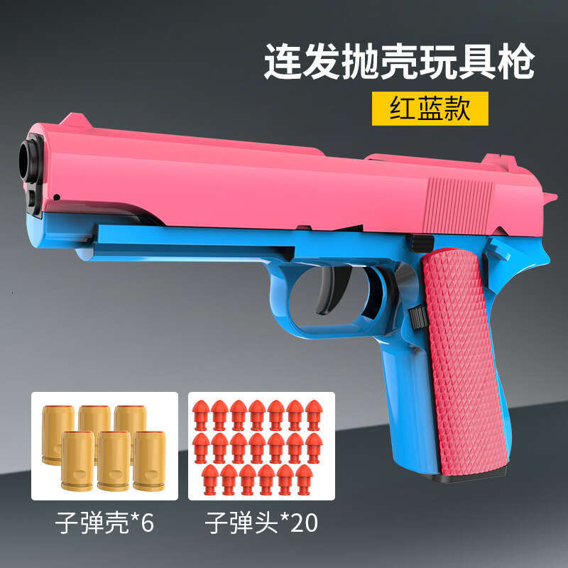 Fully Shell Ejection 1911 Colt Empty Chamber Locking Can Fire Automatic Re-ing Pistol Soft Bullet Gun Batch Method