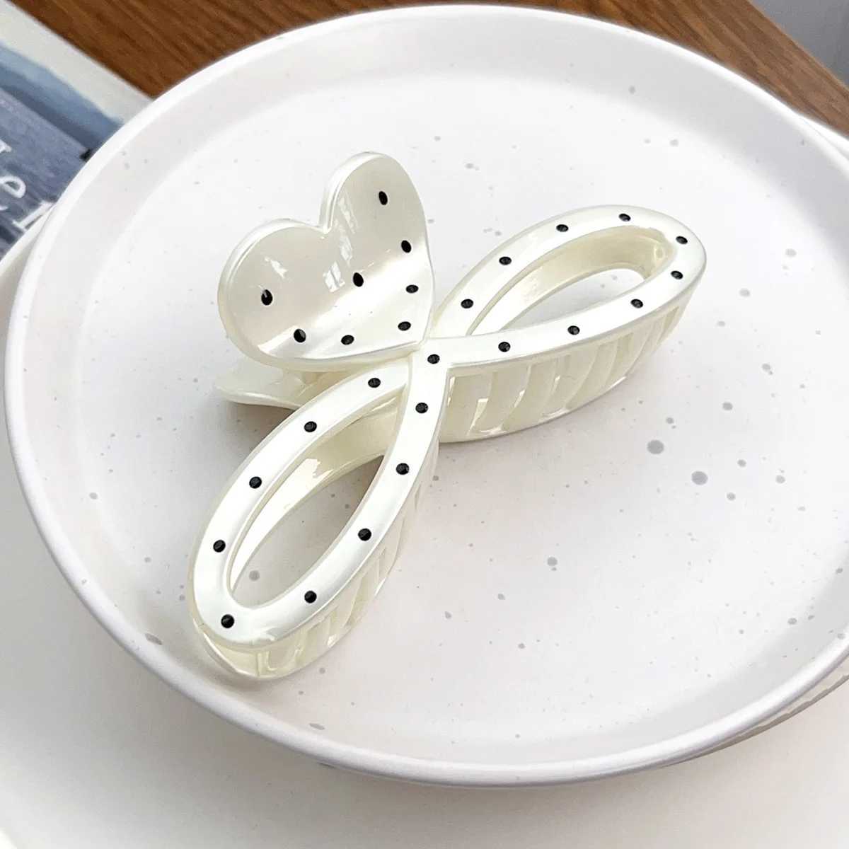 ute Polka Dot Bow Clip Multi-Volume Large Hair Clip Versatile Hair Accessories For Women Y250707
