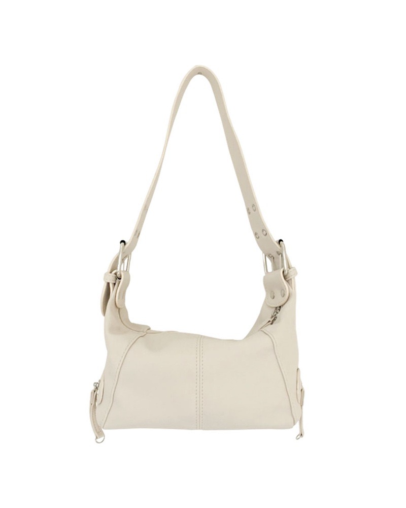 Underarm Bag Women's Bag Cool Drag Style Single Shoulder Underarm Stick Bag Niche Design Leather Zipper Single Shoulder Handbag