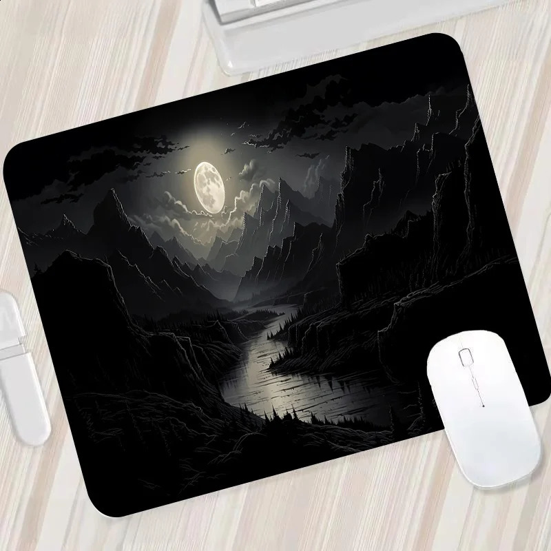 Night Moonlight large cool mouse pad laptop nonslip esports office desk mat game player mousepad mini PC desktop accessories 250703