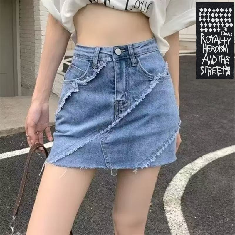 Womens ksubis jeans Brand Long Jean Denim Shorts Cycling Pant Short Cowboy Skirt Girl Jeans Gray Side Same Spring Summer Black Burnou