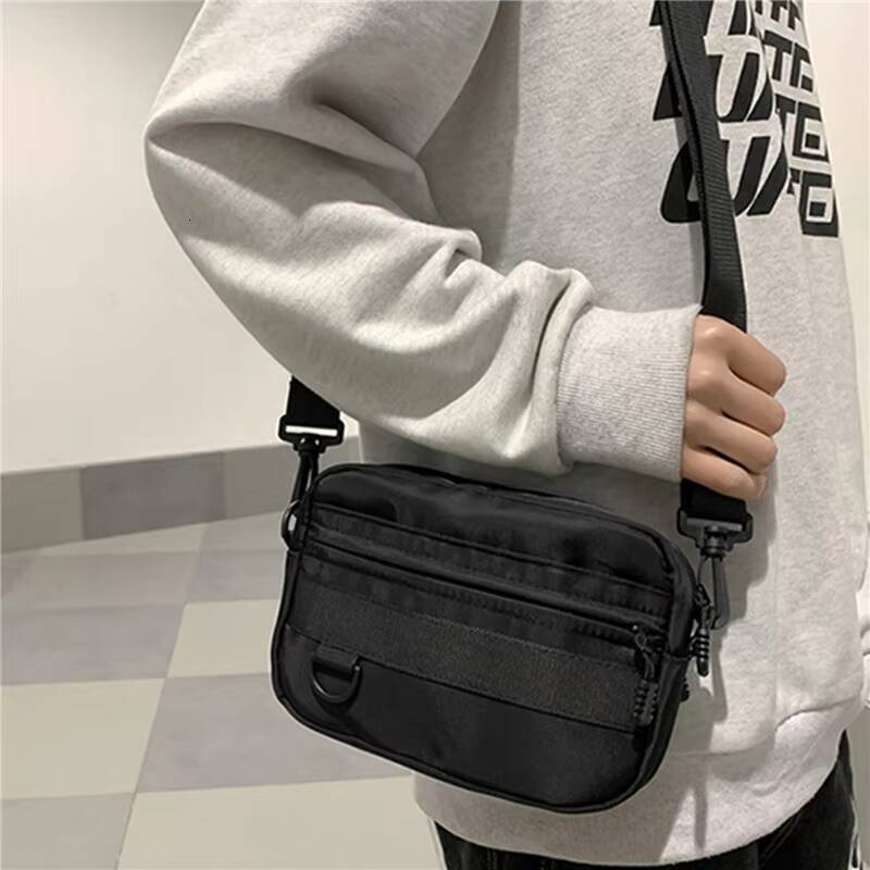 Casual Men Women Unisex Crossbody Bags Fashion Solid Color Couple Shoulder High Quality Nylon Messenger Bag Handbags ddmynov