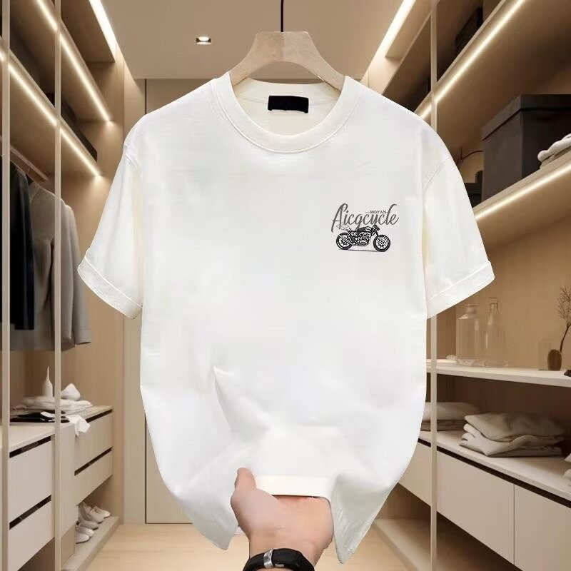 free shipping for man a trendy and stylish men's short-sleeved T-shirt with printed patterns