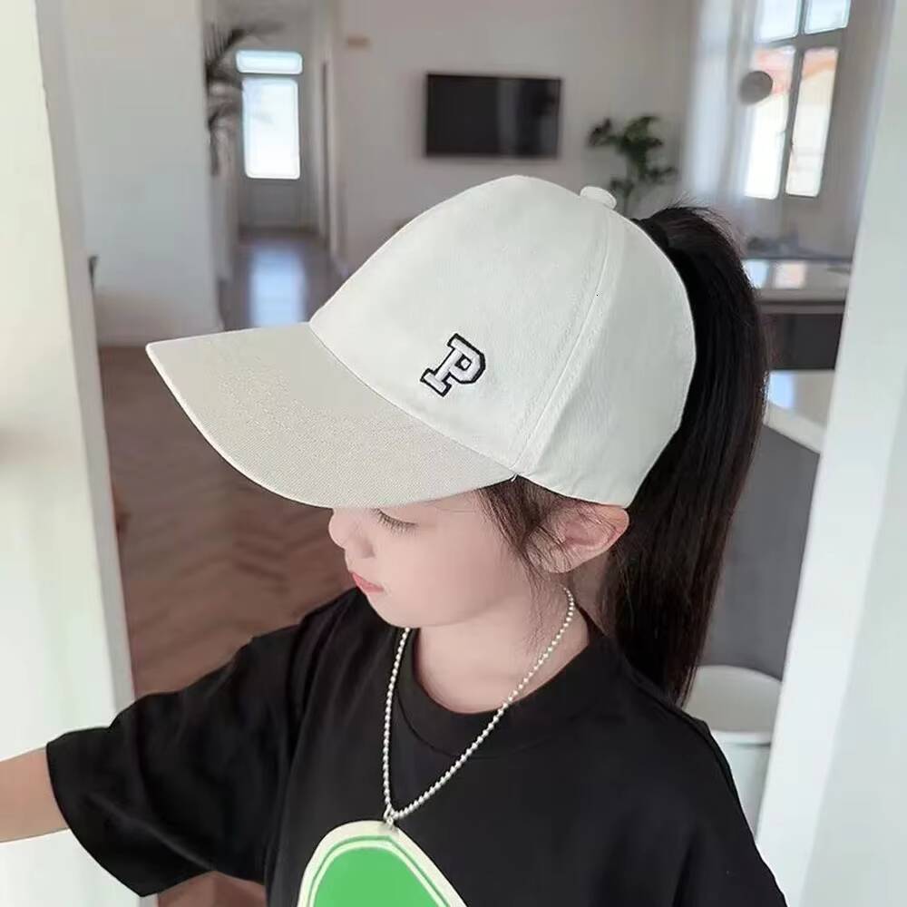 Hot High Kids Baseball Cap For Girls Boys Travel Sun Hat Adjustable Children Peaked Hollow Back Ponytail Caps ddmythur