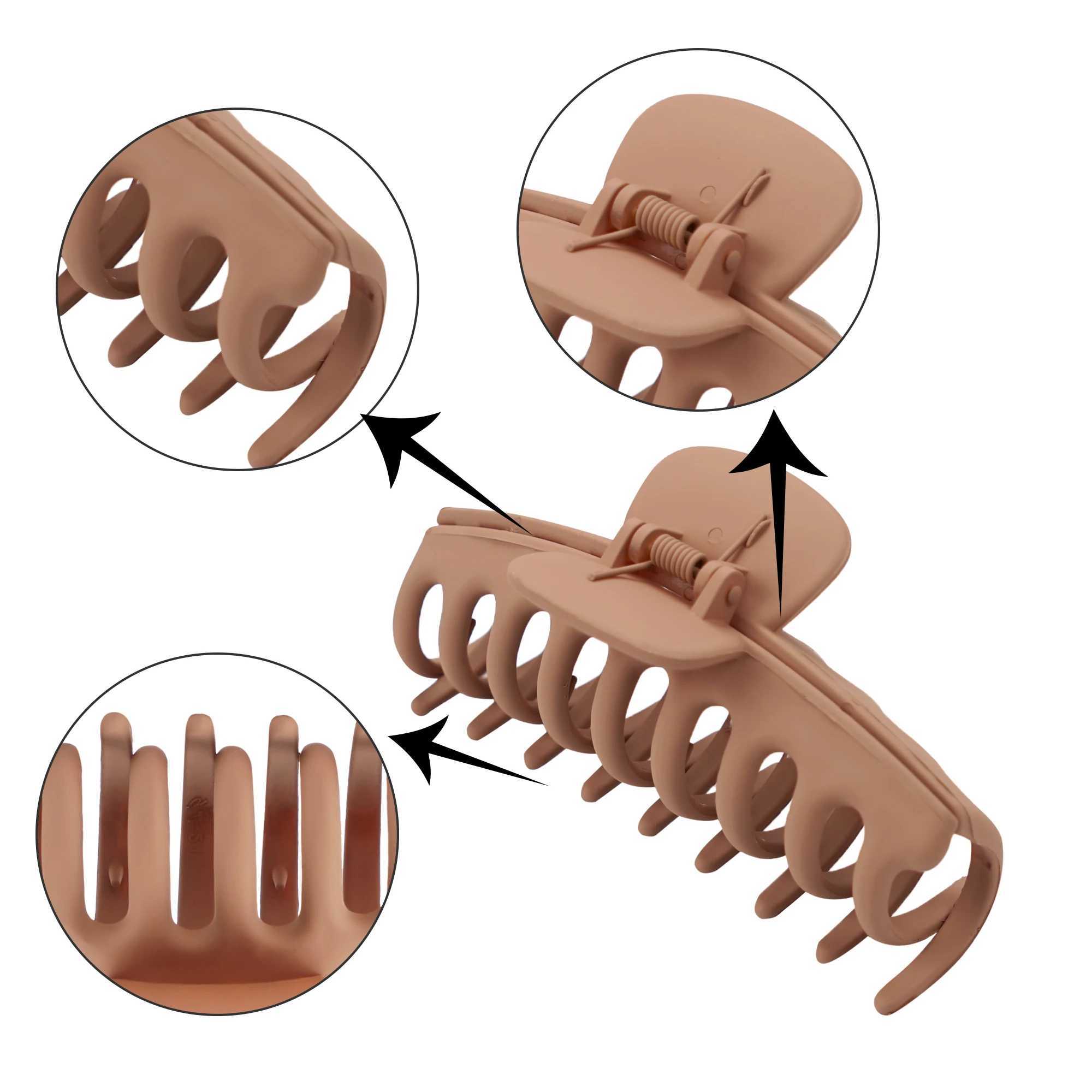 4PCS Hair Claw Clips 4 Inch Non-Slip Large Crab Hairpins for Women Thin Hair Accessories Barrette Girls Gifts for Women Y250707