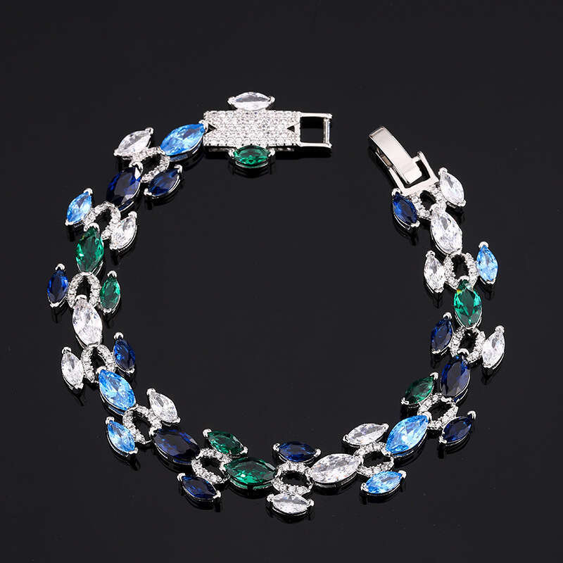 Autumn Winter New Jewelry Bracelet Luxurious Marquise Zircon Hand Accessories High-End Women's Elegant Versatile A73