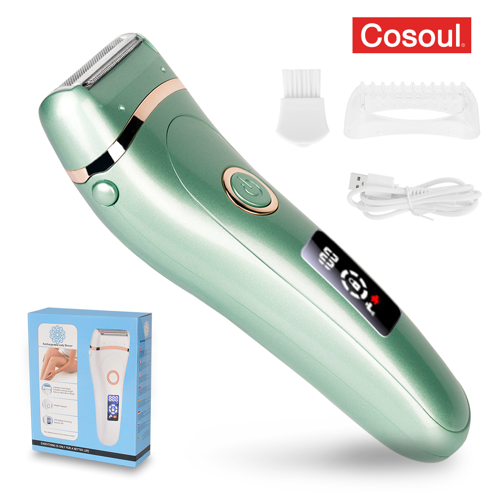 Electric Lady Shaver Bikini Trimmer Painless Electric Razor for Women Epilator Underarm Leg Pubic Hair Remover Body Hair Removal