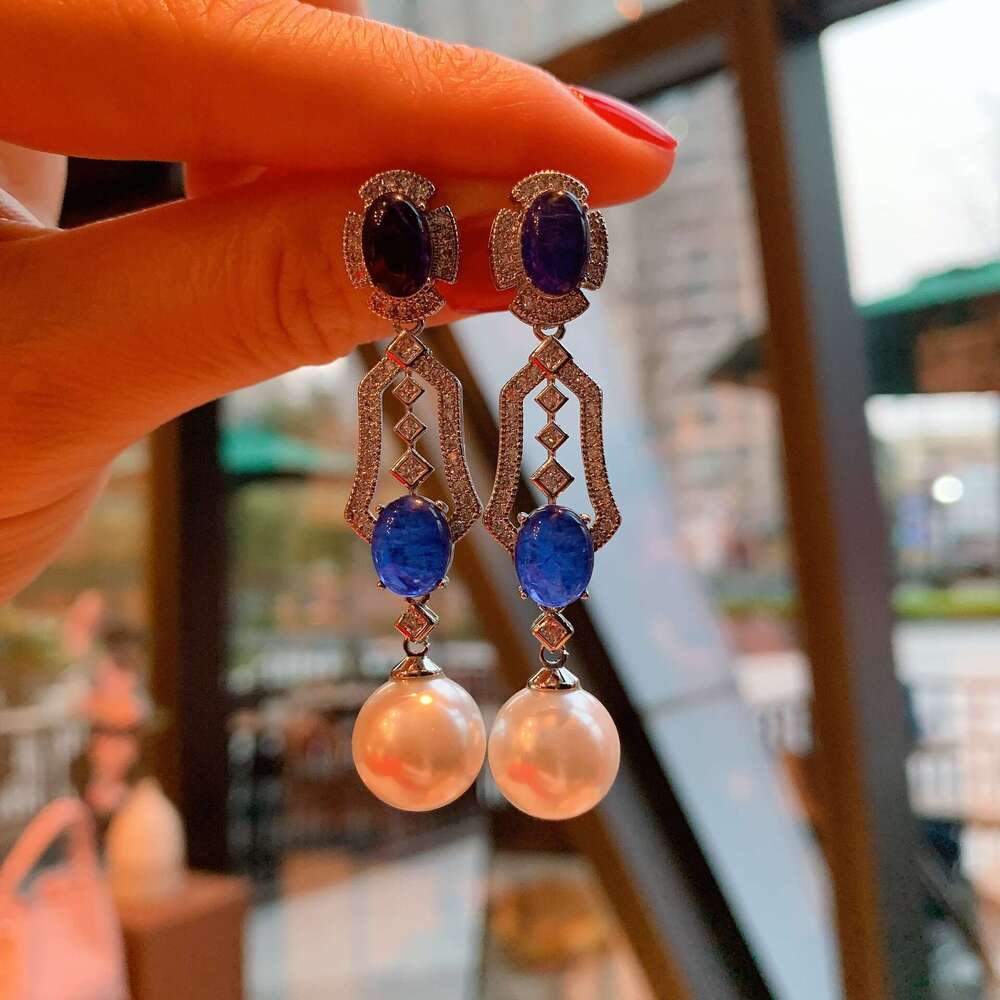 Tiktok Australian Mother-Of-Pearl Fashion Creative Socialite Jewelry Stud Drop Earrings For Women 33C