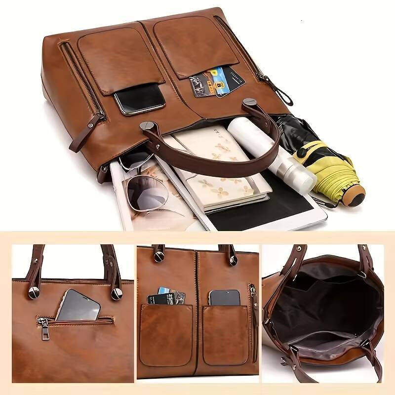 Womens Fashion Classical Style Crossbody Handbag Retro PU Leather Shoulder and Purse Casual Bag Daily ddmynov