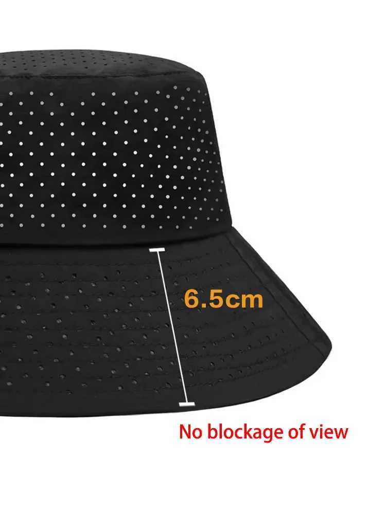 lnlnDtor Big Head Girth Spring and Summer Fisherman Hat Quick Dry UV Protection Basin Hat Breathable Mesh Sun Visor Y250707