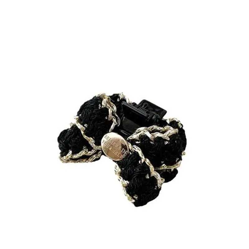 1pc Xiaoxiangfeng bow hair clip womens high-end grab clip side notch clip princess hair clip headband accessory Z250707