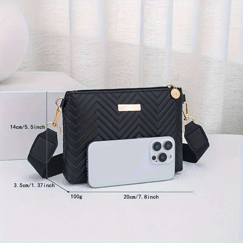 2025 New Minimalist Solid Color Quilted Chain Crossbody Bag For Women Small Lightweight Shoulder Purse Elegant Everyday Handbag