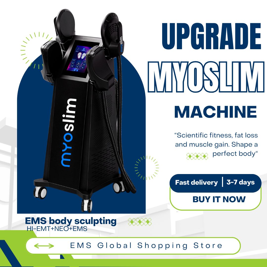 EMS Body Sculpting Machine Myoslim For Beauty Salon Use With RF Fat Reduction Technology and Muscle Toning To Shape Abdomen and Buttocks