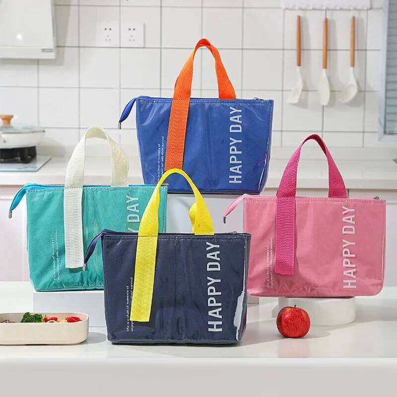Insulated Lunch hickened Aluminum Foil Camping Ice Pack Children School Bento Picnic Food Storage Tote Bag