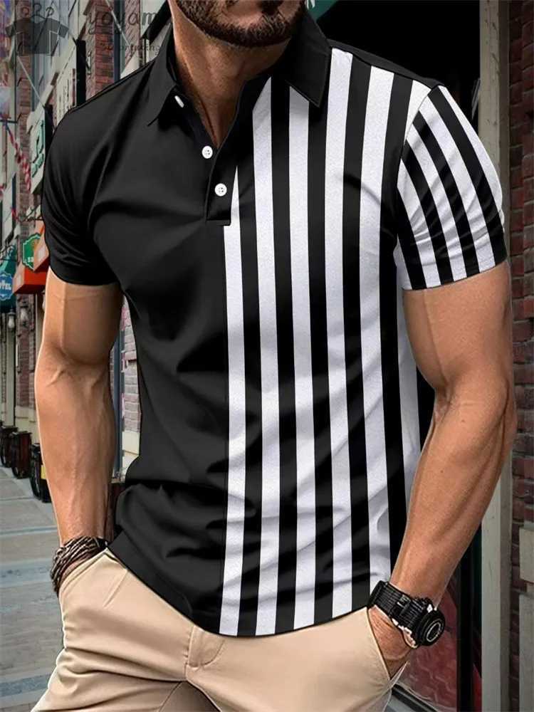 Summer New Mens Casual Sports Short Sleeved Polo Shirt Fashionable And Comfortable T-Shirt Men Breathable Polo Shirt Mens Tees Y250707 Y250707