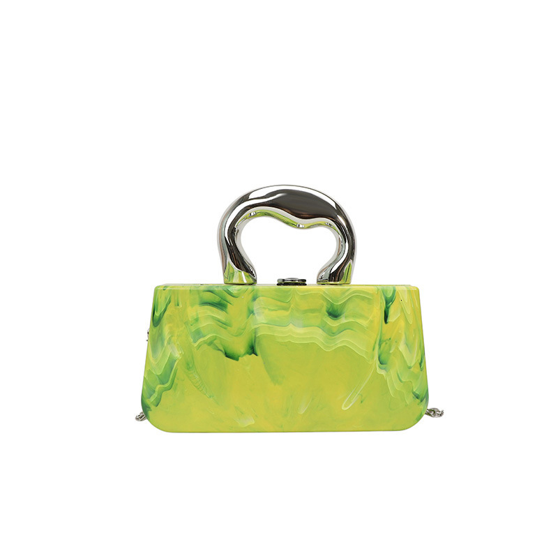 Candy colored acrylic trend bag women s new personalized glossy shoulder crossbody bag designer bag women trend s evening dress bag