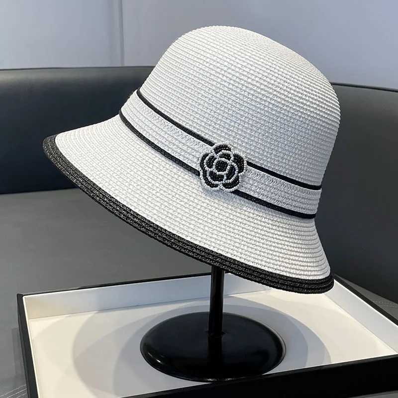 Japanese High-end Straw Hat for Women To Cover Their Faces and Prevent UV Rays in Summer Vacations Beach Hats Trendy Y250707