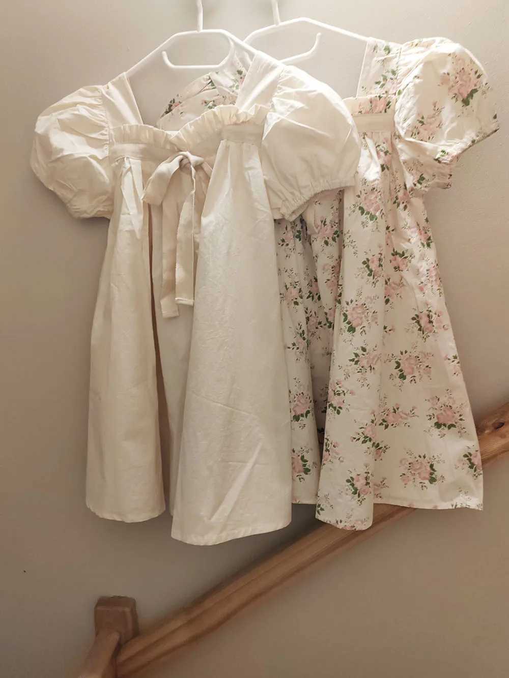 Summer Kids Baby Dress Puff Sleeve Floral Sweet Dress For Girls Short Sleeve A-Line Party Dress Girls Clothing R250707