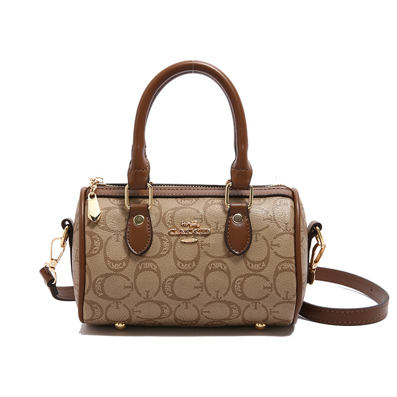 Designer 2025 New Small Women Boston Casual Versatile Elegant High-Value Trendy Handheld Crossbody Light Luxury Women's Bag