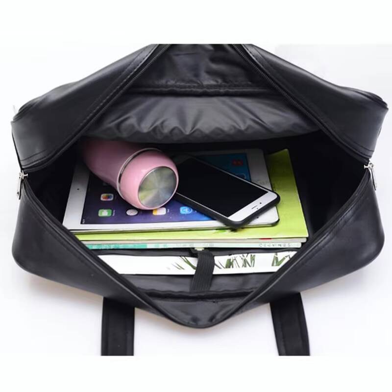 Student JK Handbag Waterproof PU Leather Single Shoulder Uniform Bag for Men And Women Official Document Commuter Backpack ddmynov