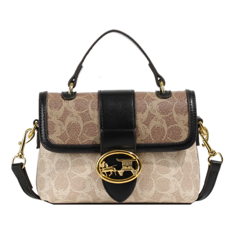 Designer French Niche for Women 2025 New Fashion Printed Shoulder Handheld Small Square Light Luxury Women's Bag
