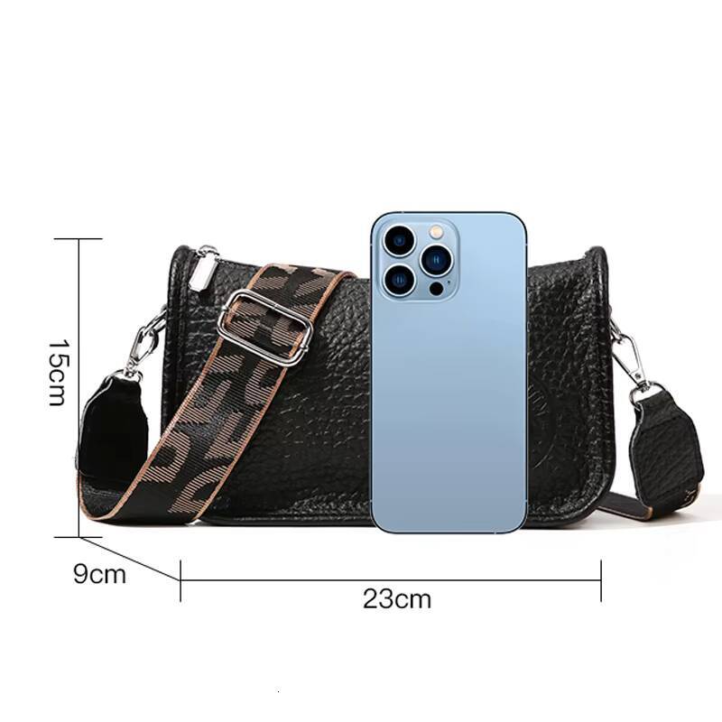 Womens 2023 Trend Genuine Cowhide Ladies Hand Bags Soft Leather Shoulder Messenger Bag ddmynov