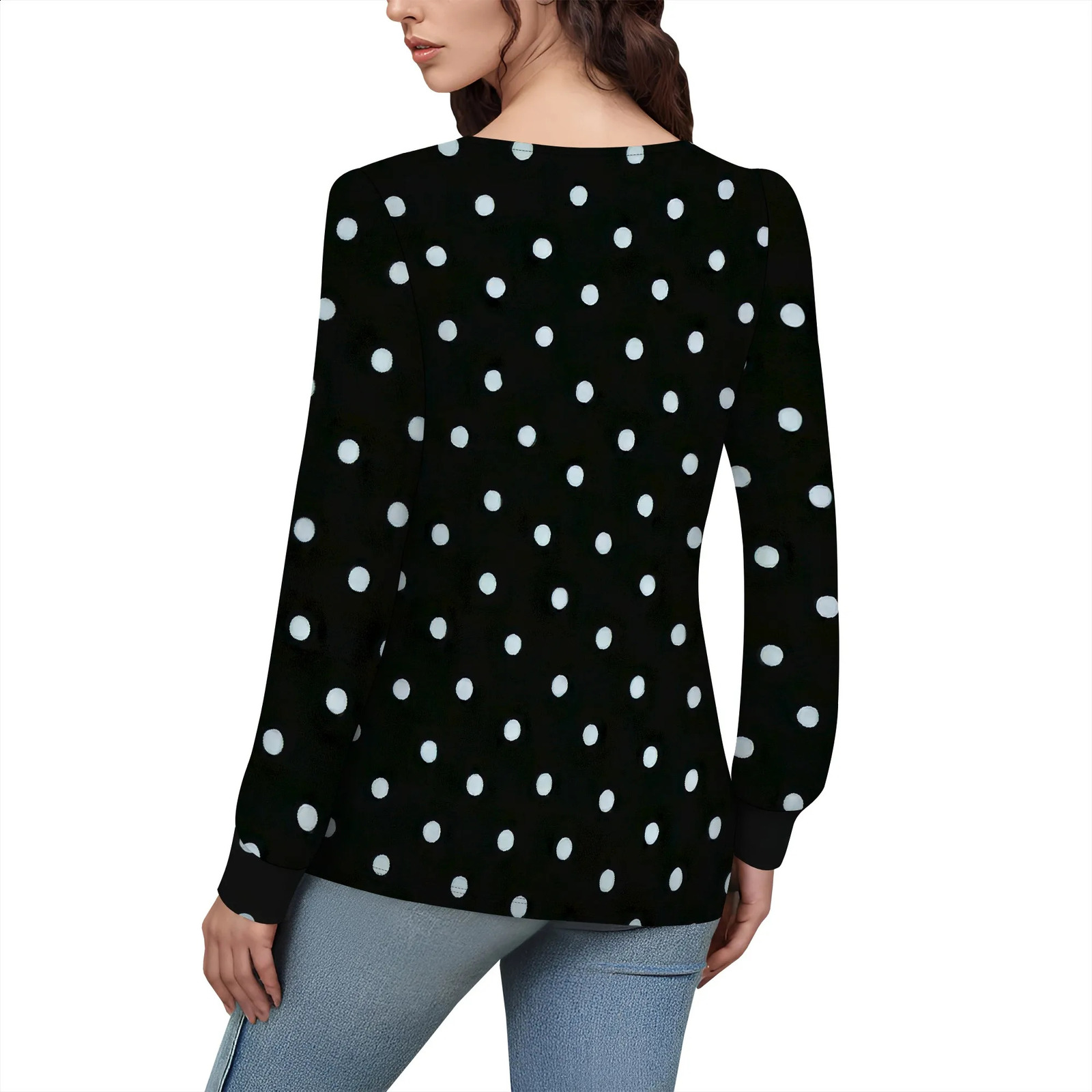 Womens Fall Long Sleeve Tunic Tops for Leggings Crewneck Casual Blouse T-Shirt 250703