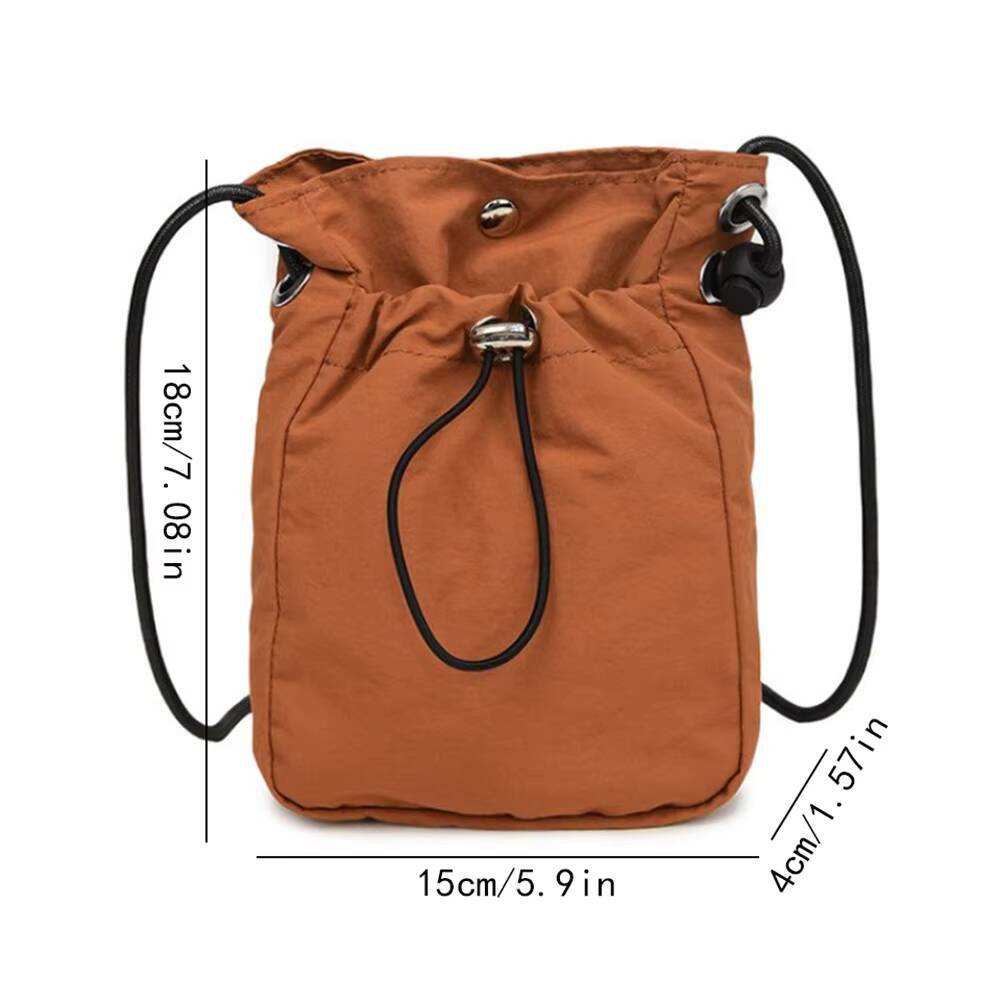 Nylon Soft Mini Phone Wallet Multifunctional Square Shoulder Crossbody Canvas Purse Messenger Bag ddmynov
