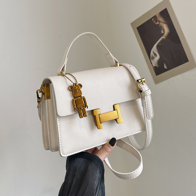Luxury Designer Women's 2025 Solid Color Square Bag - Korean Fashion Chic Crossbody Shoulder Handheld Purse Premium Free Shipping
