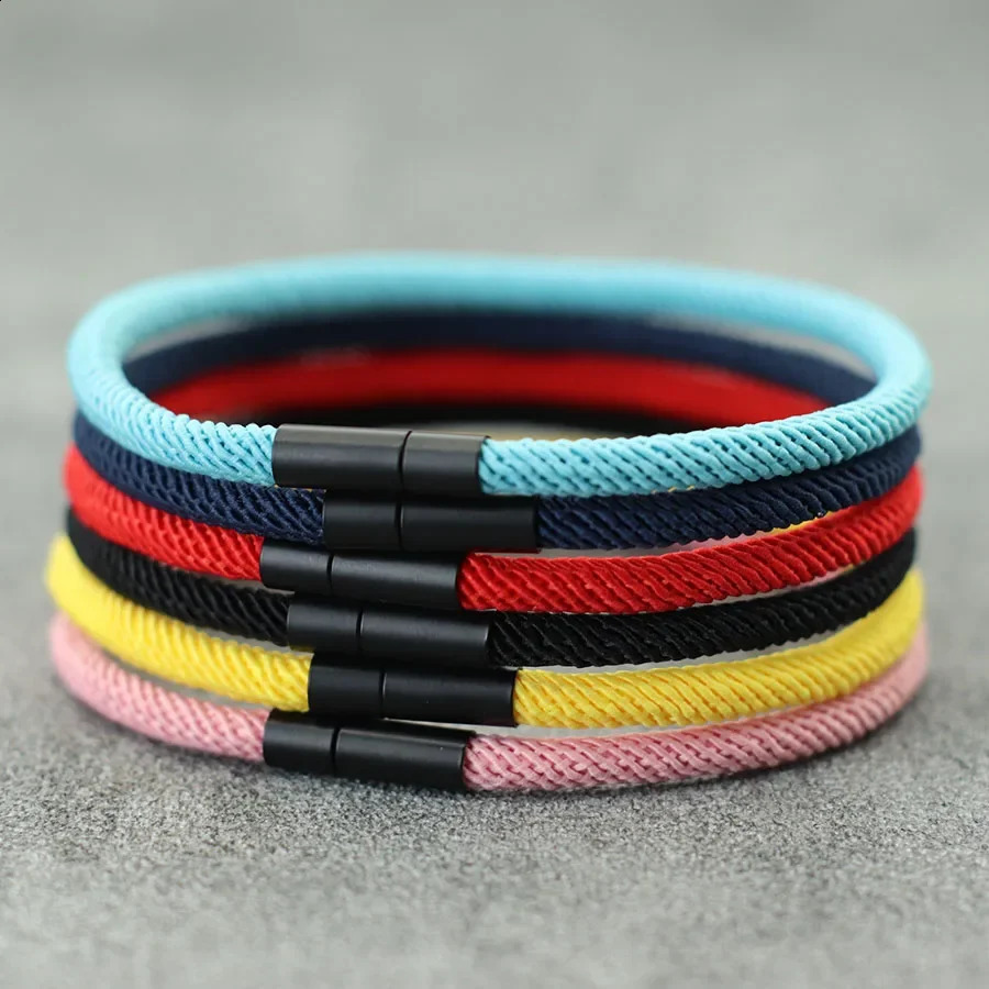 Minimalist Thread Bracelet For Men Women Black Buckle Fabric Multiple Colors And Sizes Available Leisure Wrap Bracelet 250707