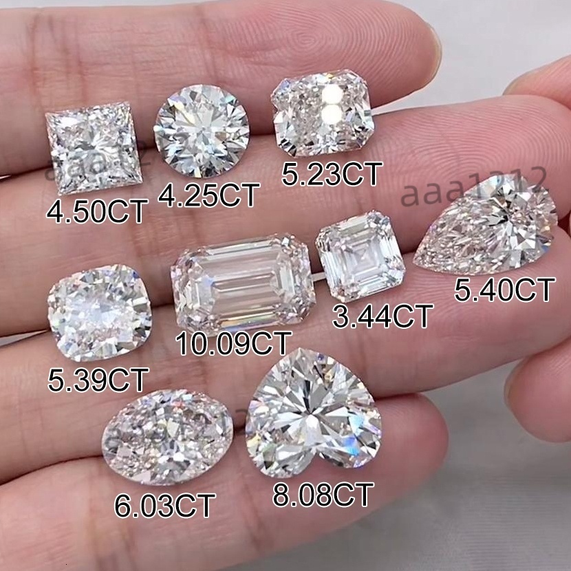 IGI GIA Certificate Excellent Cut VVS Emerald Cushion Oval Pear CVD Diamond Loose Synthetic Lab Grown Diamond