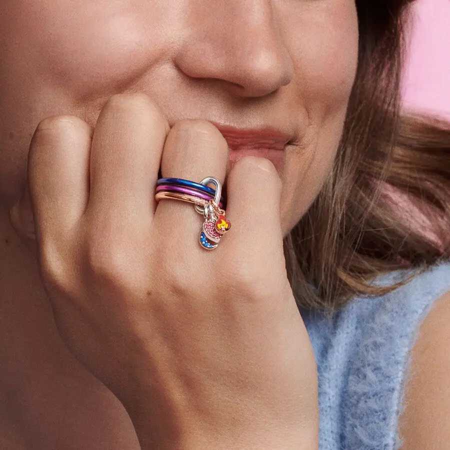 925 Sterling Silver Gold and Rose Gold Heart Stone Size 6 7 8 9 Wreath Bow Ring Romantic Wedding Fashion High Jewelry for Women XJ250707