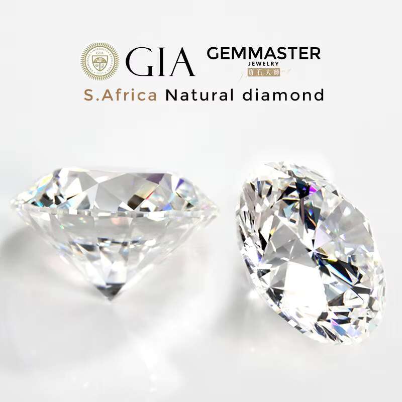 Natural Diamond GIA Certificate D E H Color VVS 0.5 Carat 1 Carat 2 Carat Loose Diamonds Round Brilliant South Africa Diamond