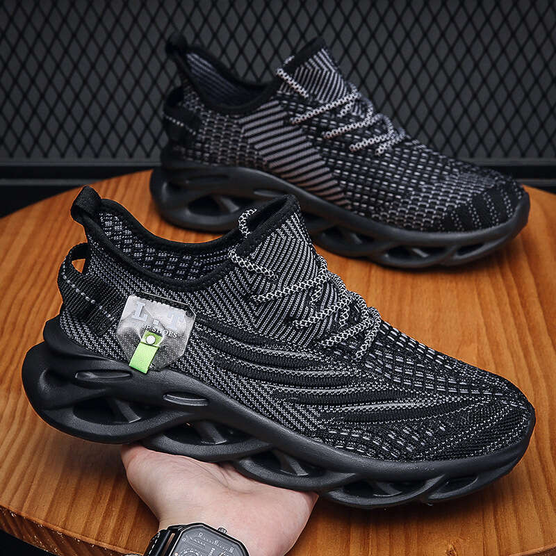48 Plus Size Men's Spring and Autumn Versatile Sports Running Casual Odor-resistant Breathable Mesh Dad Shoes Twist Sole Thin Style