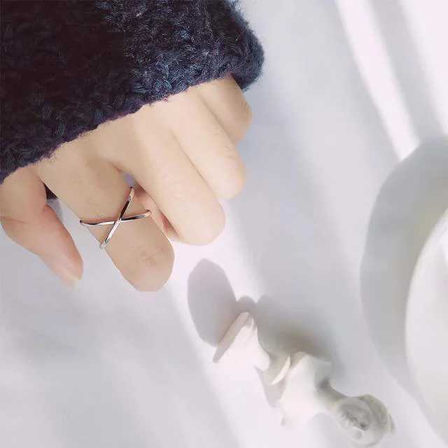925 Sterling Silver Vintage Cross Rings for Women Wedding Trendy Jewelry Large Adjustable Antique Rings Anillos XJ250707