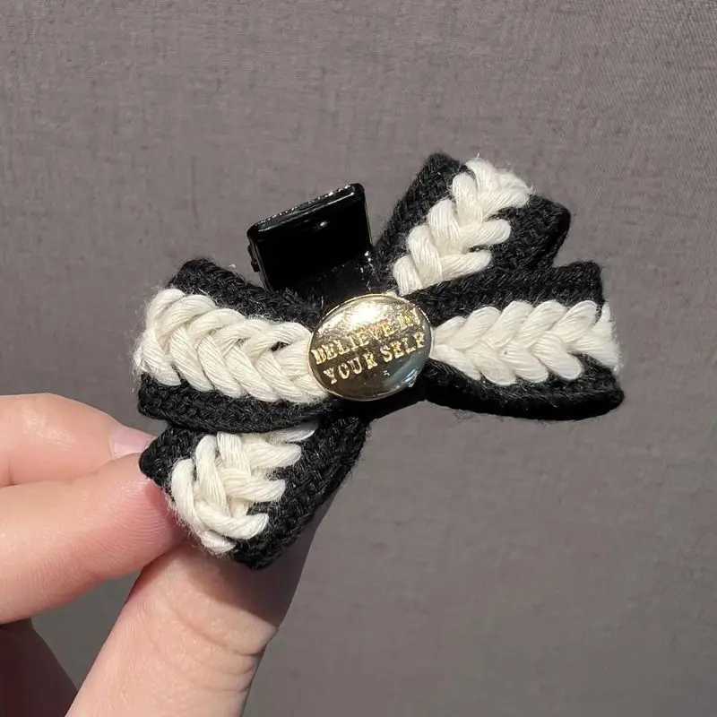 1pc Xiaoxiangfeng bow hair clip womens high-end grab clip side notch clip princess hair clip headband accessory Z250707