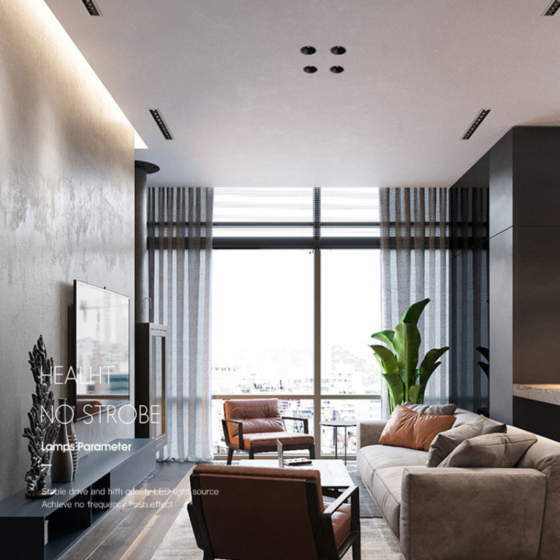 LED Concealed Grille Light for Living Room & Bedroom - Embedded Installation Multiple specifications to choose from 2