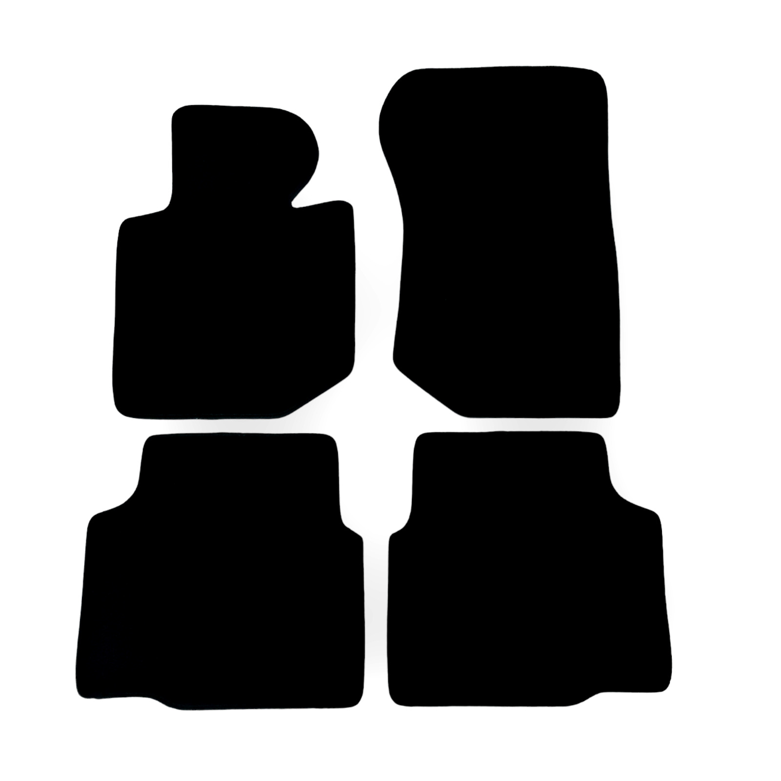 Car Floor Mats For BMW 3 M3 E36 Velour Waterproof Black Carpet Auto Liners New