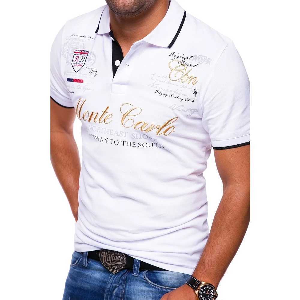 ZOGAA New Mens Fashion T-shirt V-neck Button Short Sleeve Bottoming Polo Shirt Y250707 Y250707